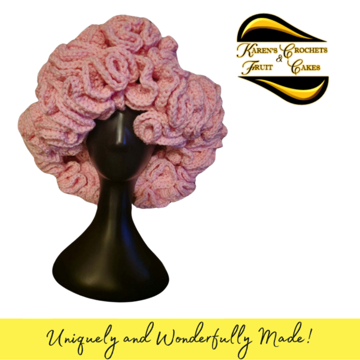 Pink Ruffled Bucket Hat