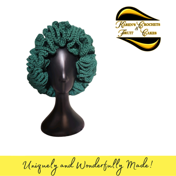 Green Ruffle Hat