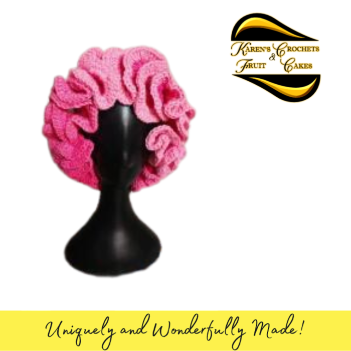 Pink Ombre Ruffle Hat