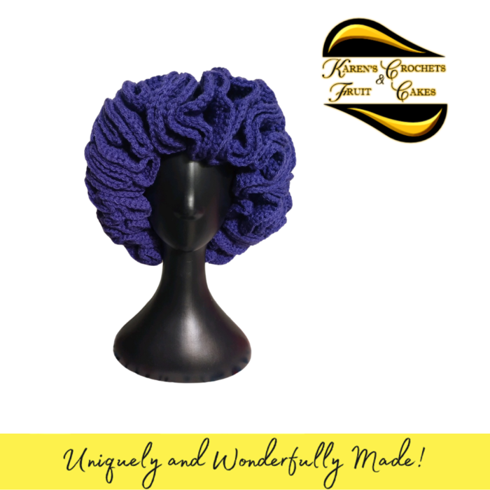 Purple Ruffle Hat